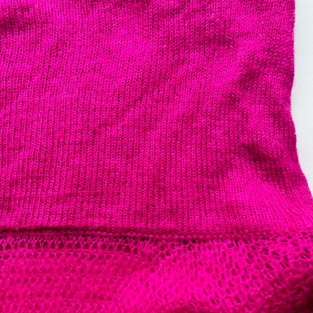 Banana Republic Hot Electric Pink and Tan Cowl Neck Sweater - Picture 3 of 6
